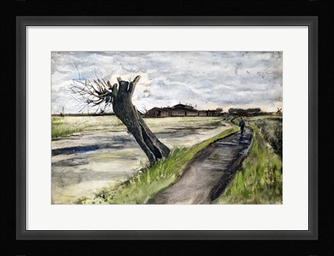 Framed Pollard Willow, 1882 Print