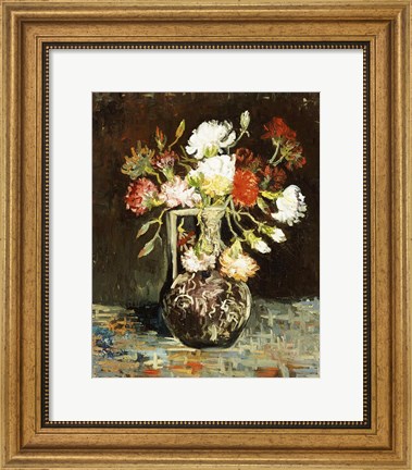 Framed Bouquet of Flowers Print