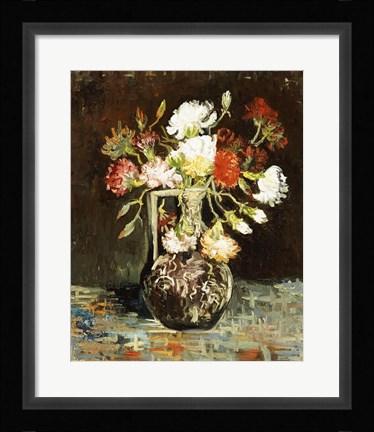 Framed Bouquet of Flowers Print