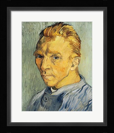 Framed Self Portrait without Beard Print