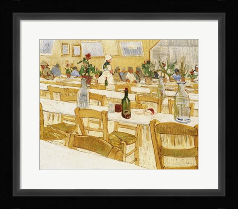 Framed Restaurant Interior, 1887-88 Print