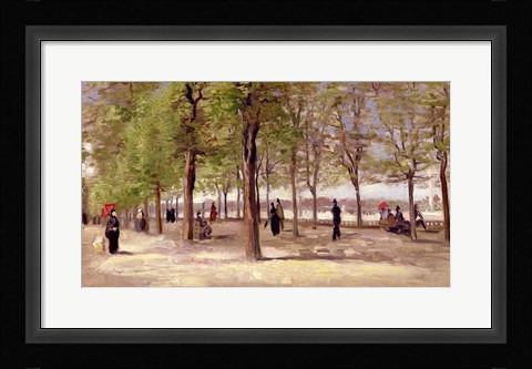 Framed Terrace in the Luxembourg Garden, 1886 Print