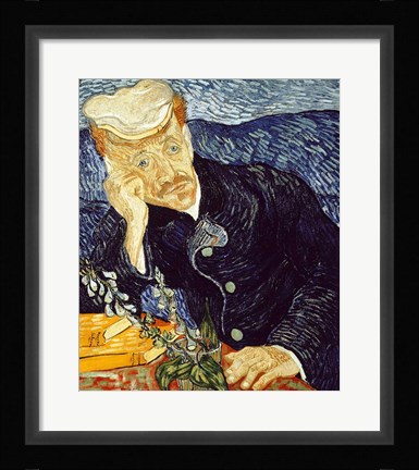 Framed Portrait of Dr. Gachet Print