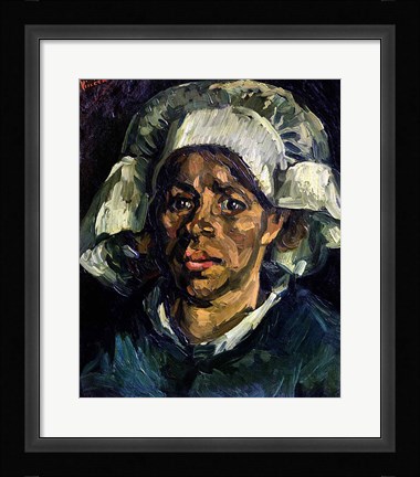 Framed Peasant Woman, 1885 Print