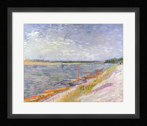 Framed Moored Boats, 1887 Print