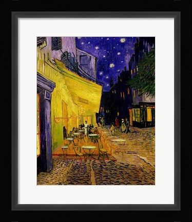 Framed Cafe Terrace, Place du Forum, Arles, 1888 Print