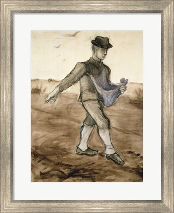 Framed Sower, 1881 Print
