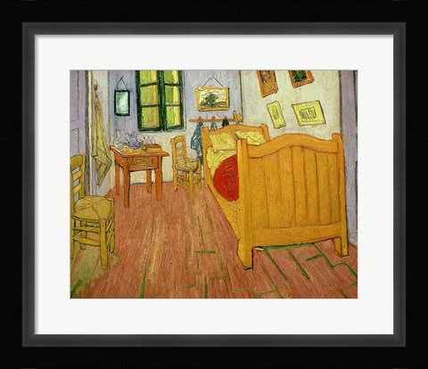 Framed Bedroom, 1888 Print