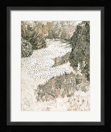 Framed Corner of the Park, 1888 Print