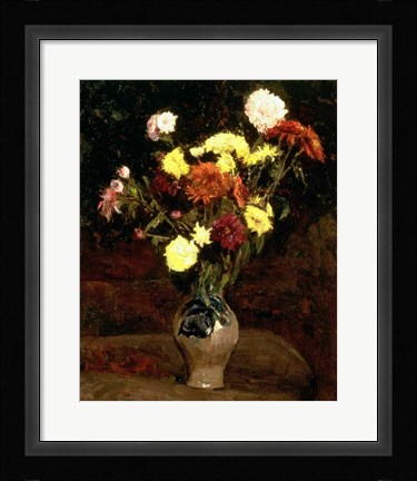 Framed Still Life of Flowers Print