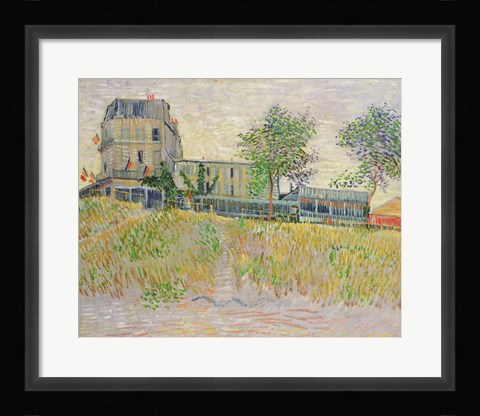Framed Restaurant de la Sirene Print