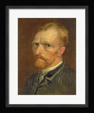 Framed Self portrait, 1886 Print