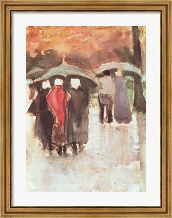 Framed In the Rain, 1882 Print