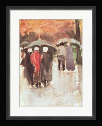 Framed In the Rain, 1882 Print