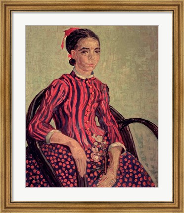 Framed La Mousme, 1888 Print