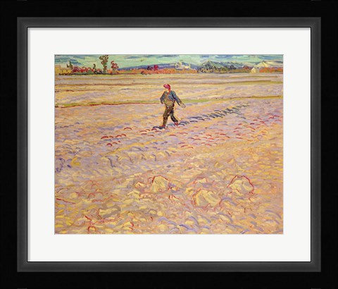 Framed Sower, 1888 Print