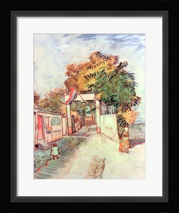 Framed French Street Scene Print