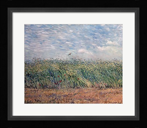 Framed Wheatfield with Lark, 1887 Print