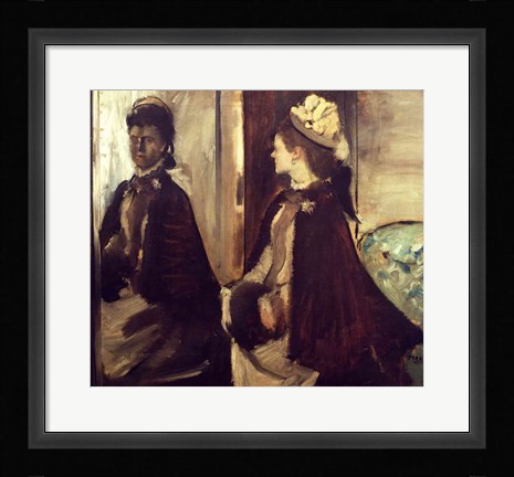 Framed Madame Jeantaud in the mirror Print