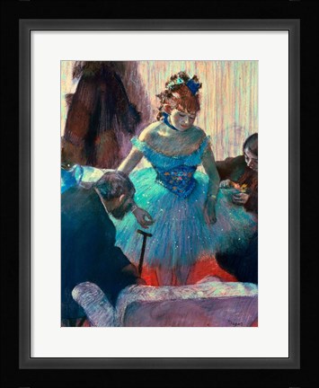 Framed Dancer in her dressing room Print