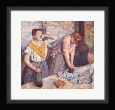 Framed Laundresses, c.1884 Print
