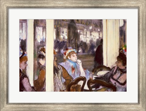 Framed Women on a Cafe Terrace, 1877 Print