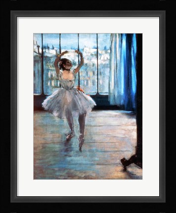 Framed Dancer in Front of a Window Print