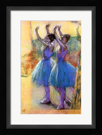 Framed Two Blue Dancers Print