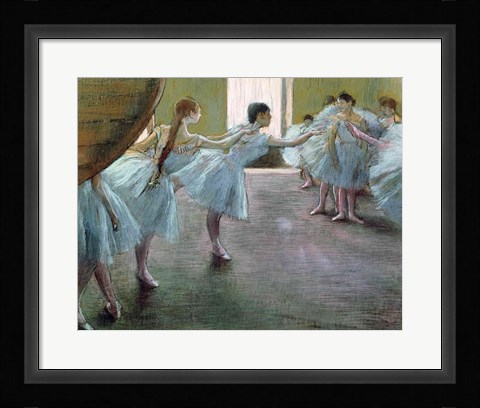 Framed Dancers at Rehearsal Print
