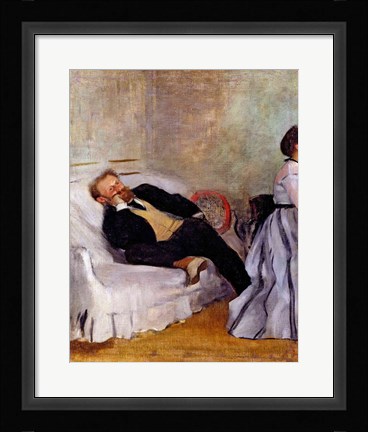 Framed Monsieur and Madame Edouard Manet Print