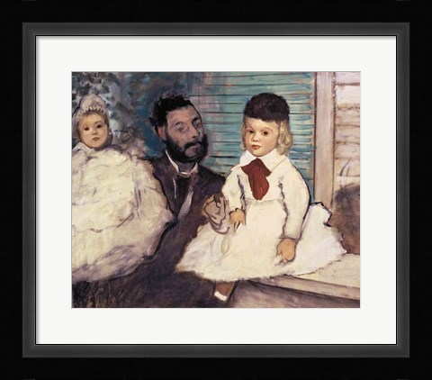 Framed Comte Le Pic and his Sons Print