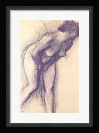 Framed Female Standing Nude Print