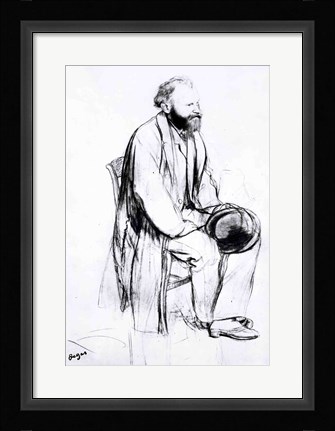 Framed Study for a portrait of Manet Print
