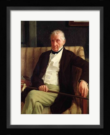 Framed Portrait of Hilaire Degas Print