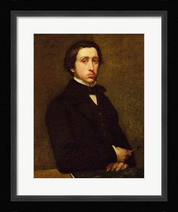 Framed Self portrait, 1855 Print