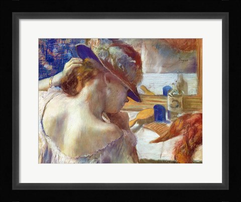 Framed In Front of the Mirror, 1889 Print