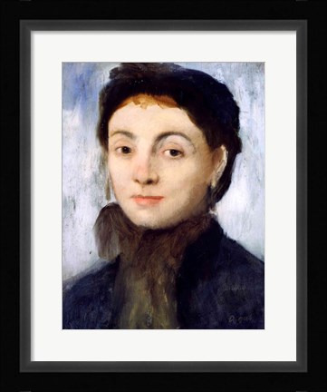 Framed Portrait of Josephine Gaujelin, 1867 Print