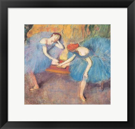 Framed Two Dancers at Rest Print