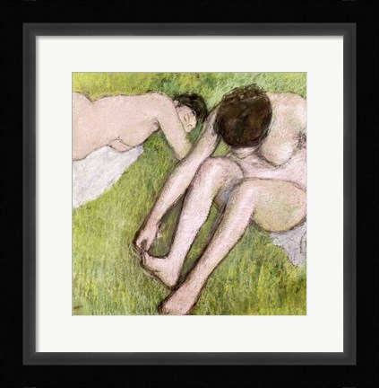 Framed Two Bathers on the Grass Print