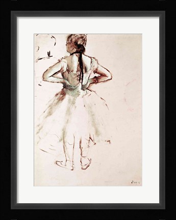 Framed Dancer viewed from the back Print