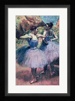 Framed Dancers in Violet Print