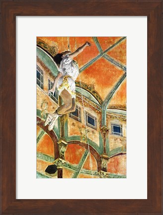 Framed Miss La la at the Cirque Fernando, 1879 Print
