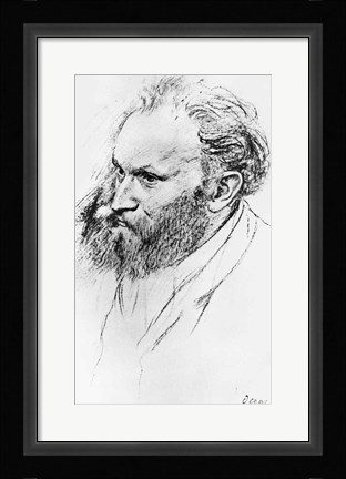 Framed Portrait of Edouard Manet Print