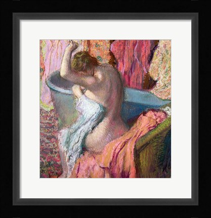Framed Seated Bather, 1899 Print