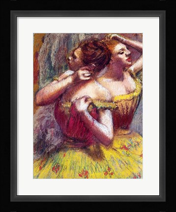 Framed Two Dancers (detail) Print