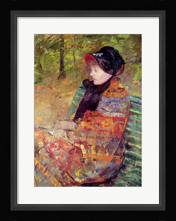 Framed Portrait of Mlle C. Lydia Cassatt, 1880 Print