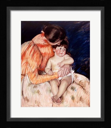 Framed Mother and Child Print