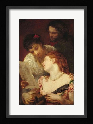 Framed Musical Party, 1874 Print