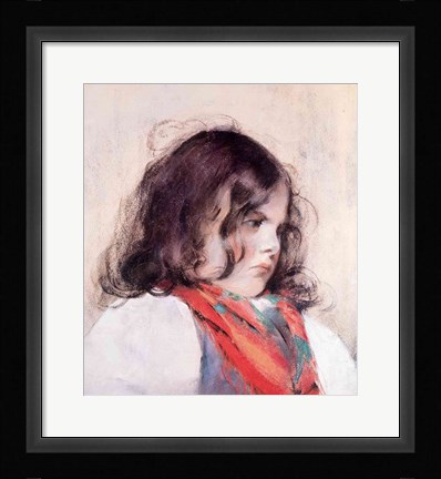 Framed Head of a Child Print