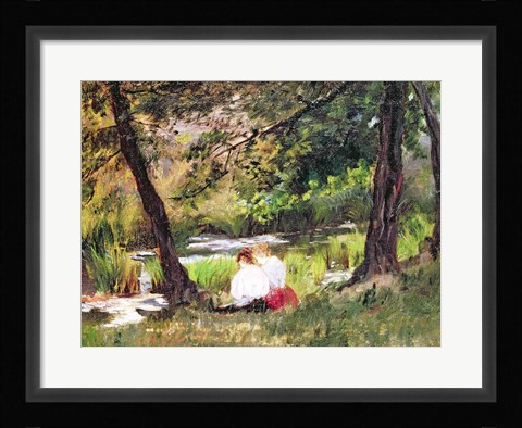 Framed Two Seated Women Print